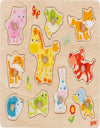 Lift out puzzle, baby animals