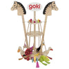 Display stand for push-along animals and hobby horses