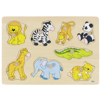 Zoo animals, lift-out puzzle