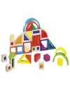 Rainbow building blocks with windows - Goki AustraliaGoki Australiagoki